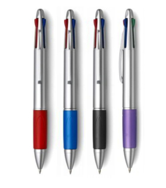 4 Kleuren pen zilverkleur