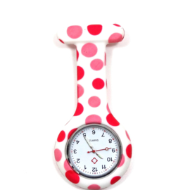 Verpleegkunde horloge Happy Dots Clip