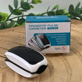 Saturatiemeter Oximeter SpO2 - Wit-Zwart
