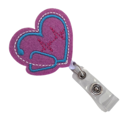Jojo - zipper Textiel -  Hart voor de zorg PINK