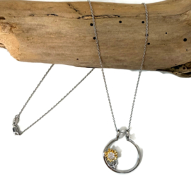 Collier & Ring-houder (925 Zilver) | ZONNEBLOEM