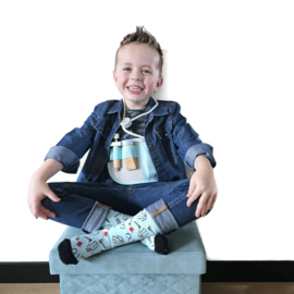 Junior sokken - Nurse to be |doctor to be - blauw