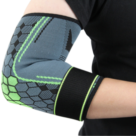 Elastische elleboog band- brace grijs-groen