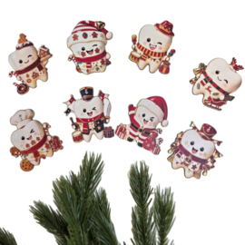 Kerstboom hangers tandarts (8stuks) Kerstdecoratie