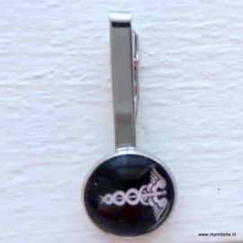 Dasspeld Zilver & Zwart