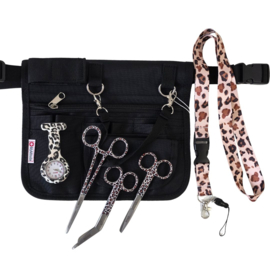 Large Zorgset Heuptas + accessoires Zwart & Panter