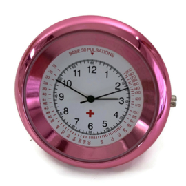 Stethoscoop horloge - uurwerk Time To Shine - Pink