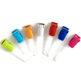 Bevestigingsclip - clip voor badge of kaarthouder- color (12 stuks)