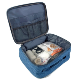 EHBO tas - Home & Travel XL - Blauw