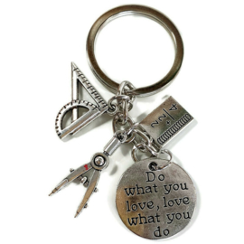 Sleutelhanger - meester- juf- docent - Do what you love