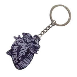 Sleutelhanger Hart - Cardioafdeling - Zwart