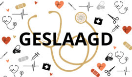 Vlag geslaagd - zorgprofessional en geneeskunde