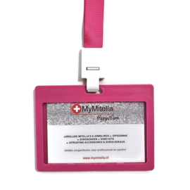 Badge + Lanyard Roze-Pink