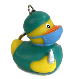 Chirurgie Duck-Badeend-sleutelhanger-dokter