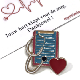 Speldje hart voor de zorg - dankjewel! - Medisch dossier