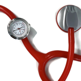 Horloge - uurwerk met hartslagmeter - voor stethoscoop ZWART