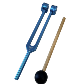 Medische stemvork | 128hZ - met dempers Aqua