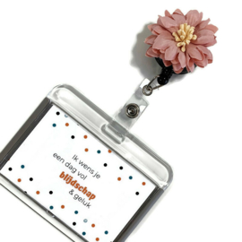 Flower Textiel - Jojo - trekkoord voor badge of sleutel