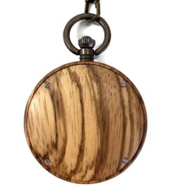 Zakhorloge - doktershorloge hout - WALNOOT