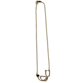 Collier-Ketting zorgprofessional Stethoscoop - goud