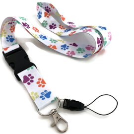 Lanyard - keycord - dierzorg & diergeneeskunde Happy Paws