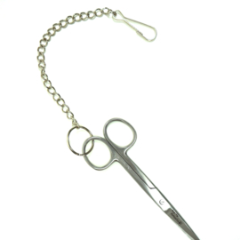 Verpleegkundige schaar RVS met ketting