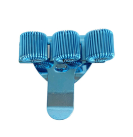 Pennenhouder clip (3 pennen) shiny babyblauw