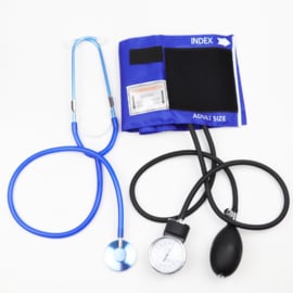 Set bloeddrukmeter & stethoscoop Blauw
