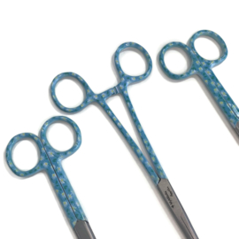 Scharenset Daisy Aqua (kocher-verpleegkundige schaar & verbandschaar)