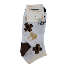 Enkelsokken zorgprofessional Happy2Wear - Luipaardprint