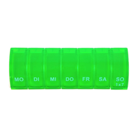 Pillenbox 7 dagen recht colori groen