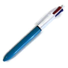 4 Kleuren pen KICK | Aqua - wit