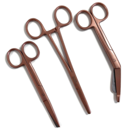 Kocherklem - verpleegkundige schaar & verbandschaar - Metallic Koper-Rosé
