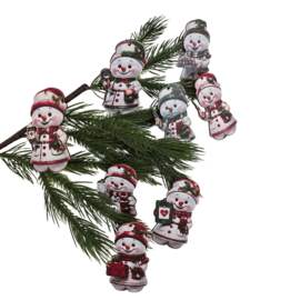 Kerstboom hangers zorg (8stuks) Kerstdecoratie