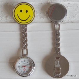 Verpleegstershorloge Metal Smile Geel