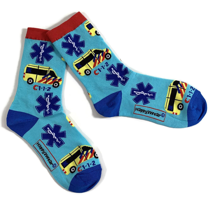 Happy2Wear Ambulance sokken - 112 spoedeisende hulp