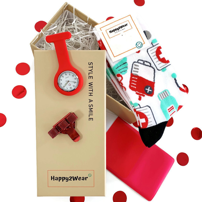 Style with a Smile -  zorgtools in geschenkdoos  - ROOD