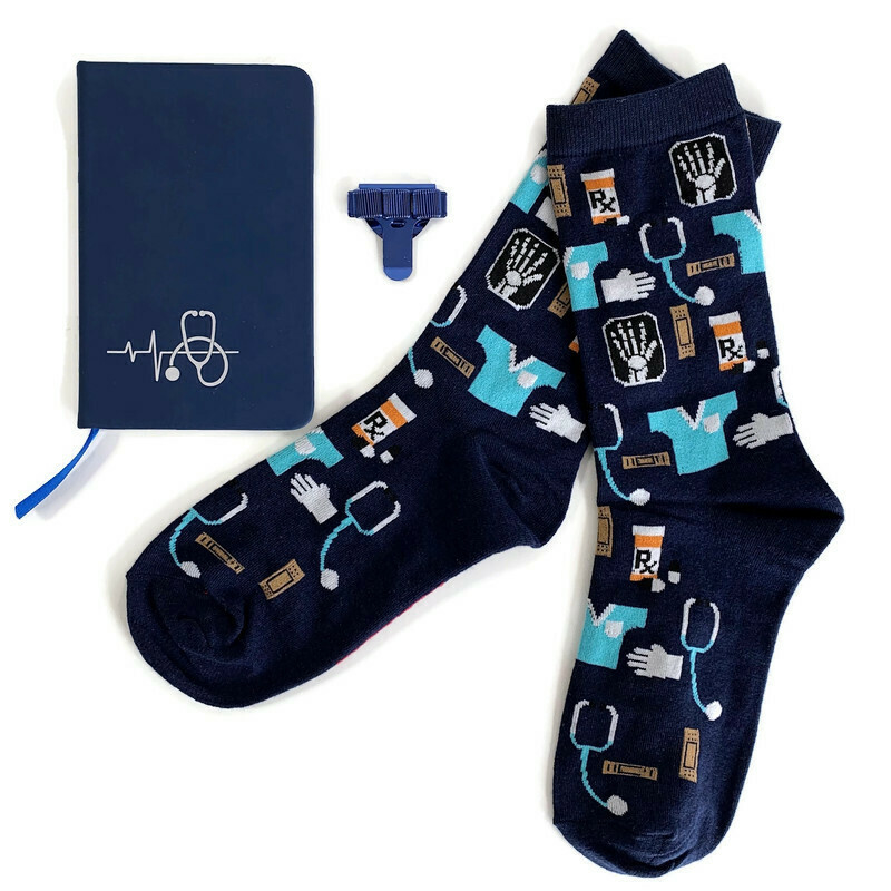 Socks & Notes - Blauw