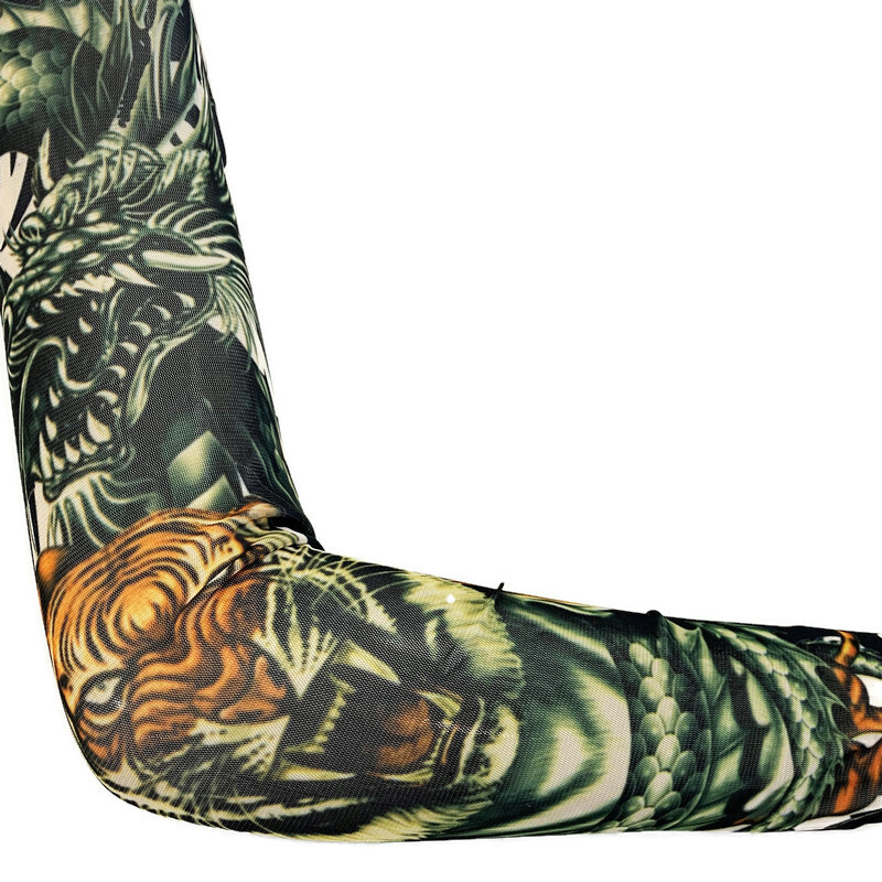 Gips sleeve tattoo Tiger & Dragon
