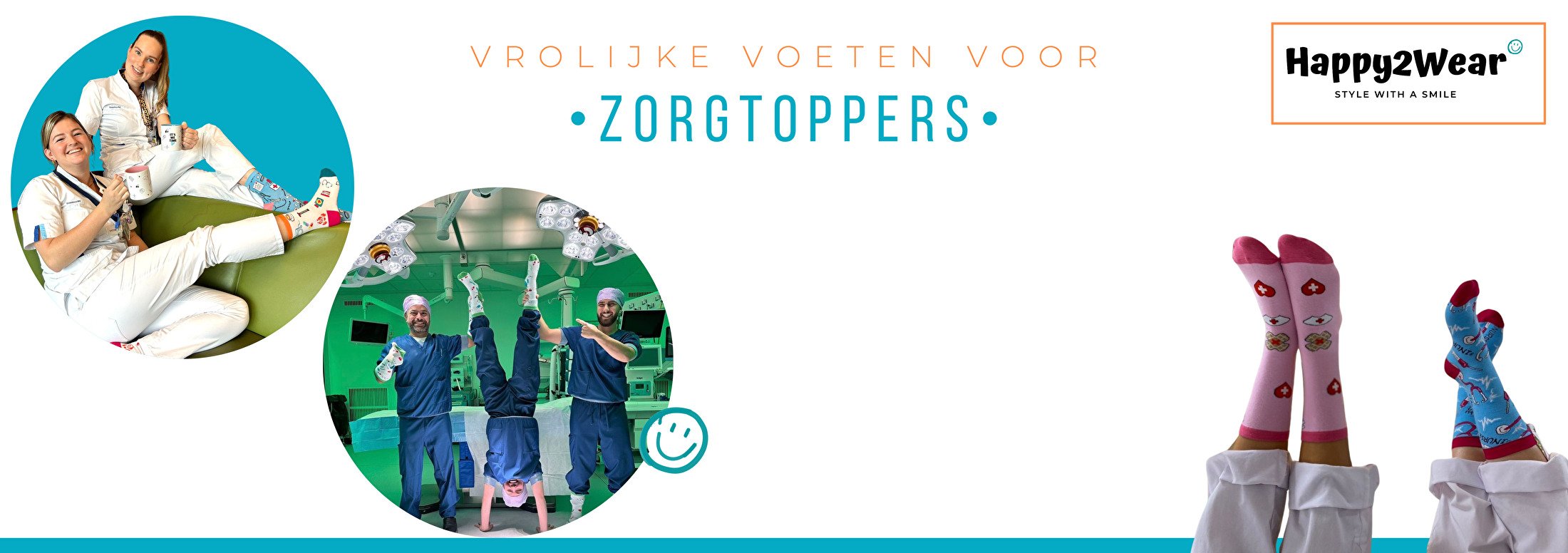 Verpleegkundige sokken - zorg sokken - zustersokken Happy2Wear