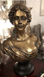 Baroque buste vrouwenhoofd 24(b) x 42(h)cm