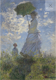 Lady with a parasol - Mint by Michelle Decoupage papier-A3