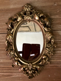 Kleine spiegel Baroque Goudkleur 24 x 36 cm