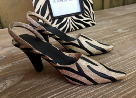 Zebra Pumps schoenen 18 cm lang