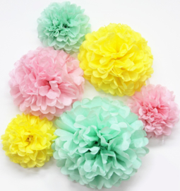 Mint groene PomPom 35 cm