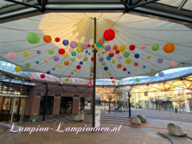 Lampions Paket NYLON - Farbe mix - 54 St.