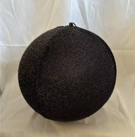 Opblaasbare Glitterbal Zwart 80 cm - Brandvertragend