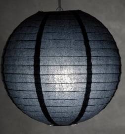 Lampion zwart 45 cm