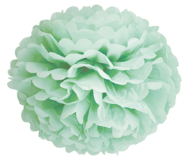 Pompon vert menthe 35 cm