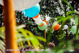 5 x Lampion orange clair 35 cm